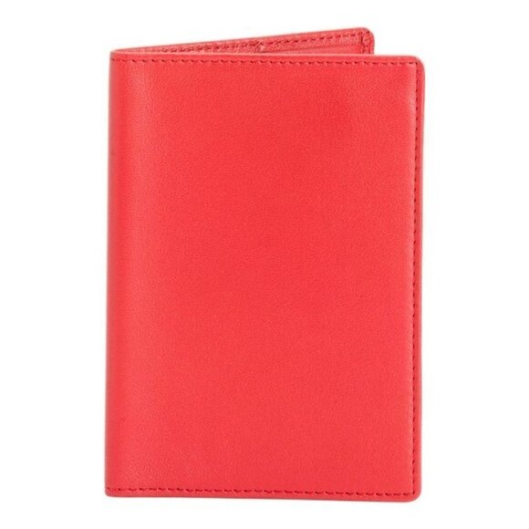 New - ROYCE LEATHER Leather Passport Case Red | O/S - Picture 1 of 2